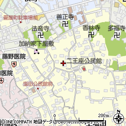 大分県臼杵市二王座146周辺の地図