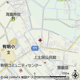 福岡県柳川市大和町皿垣開275周辺の地図