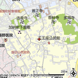 大分県臼杵市二王座150周辺の地図