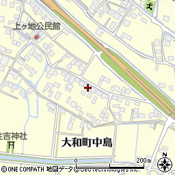 福岡県柳川市大和町中島2094周辺の地図