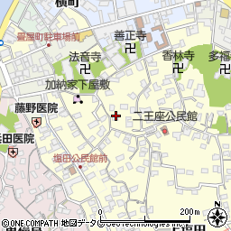 大分県臼杵市二王座145周辺の地図