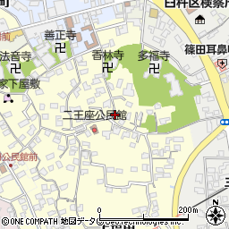 大分県臼杵市二王座180周辺の地図