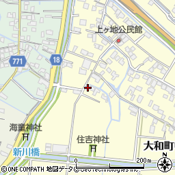 福岡県柳川市大和町中島2054周辺の地図