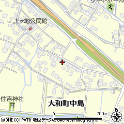 福岡県柳川市大和町中島2092周辺の地図