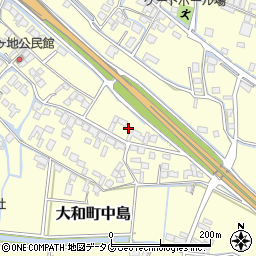 福岡県柳川市大和町中島1865周辺の地図