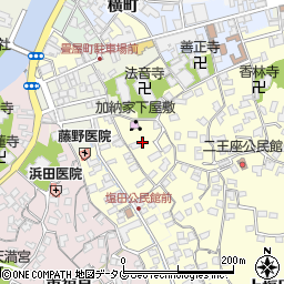大分県臼杵市塩田周辺の地図