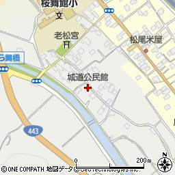 城道公民館周辺の地図