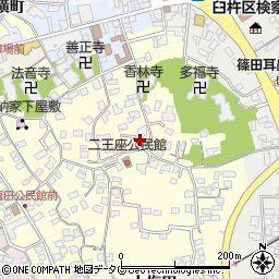 大分県臼杵市二王座179周辺の地図
