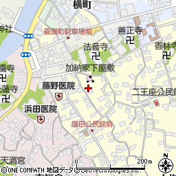 大分県臼杵市二王座127周辺の地図