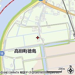 福岡県みやま市高田町徳島453周辺の地図