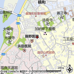 大分県臼杵市二王座40周辺の地図
