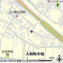 福岡県柳川市大和町中島2091周辺の地図