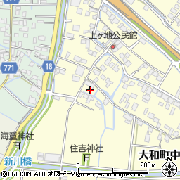 福岡県柳川市大和町中島2061周辺の地図