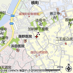 大分県臼杵市二王座128周辺の地図