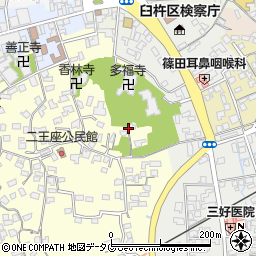 大分県臼杵市二王座200周辺の地図