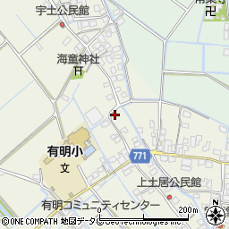 福岡県柳川市大和町皿垣開485周辺の地図