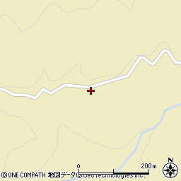 大分県日田市上津江町川原4376周辺の地図