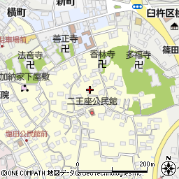 大分県臼杵市二王座178周辺の地図