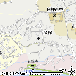 大分県臼杵市久保57-8周辺の地図