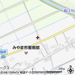 福岡県みやま市高田町田尻1600周辺の地図