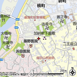 大分県臼杵市二王座284周辺の地図