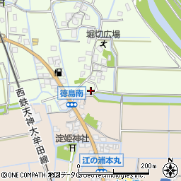 福岡県みやま市高田町徳島74周辺の地図