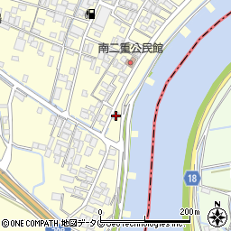 福岡県柳川市大和町中島1631周辺の地図
