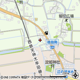 福岡県みやま市高田町徳島204周辺の地図