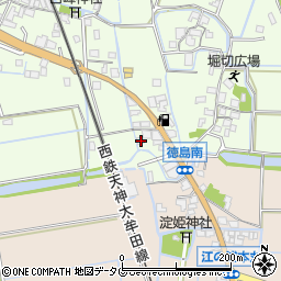 福岡県みやま市高田町徳島203周辺の地図