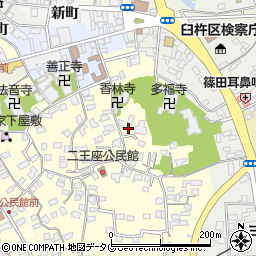 大分県臼杵市二王座183周辺の地図