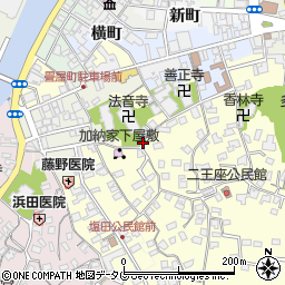 二王座歴史の道周辺の地図