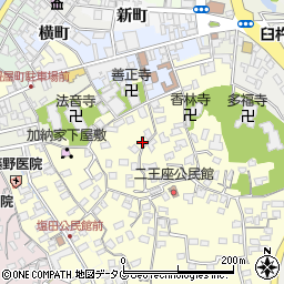 大分県臼杵市二王座163周辺の地図