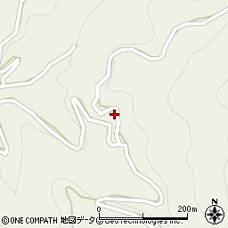 福岡県八女市立花町白木4187周辺の地図