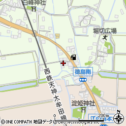 福岡県みやま市高田町徳島202周辺の地図