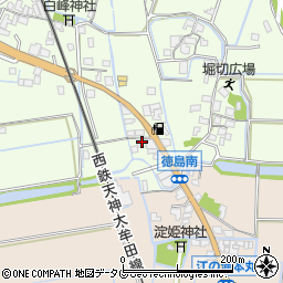 福岡県みやま市高田町徳島201周辺の地図