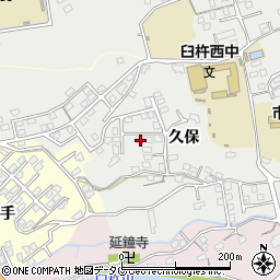 大分県臼杵市久保57-17周辺の地図