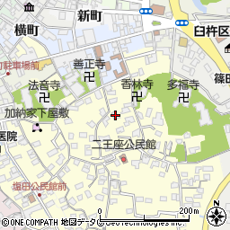 大分県臼杵市二王座171周辺の地図