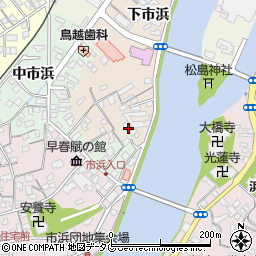 大分県臼杵市下市浜周辺の地図