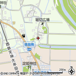 福岡県みやま市高田町徳島76周辺の地図