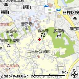大分県臼杵市二王座176周辺の地図