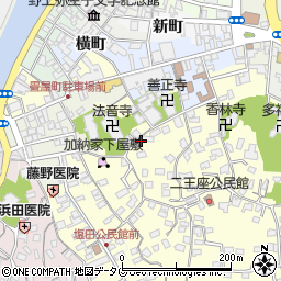 大分県臼杵市二王座154周辺の地図