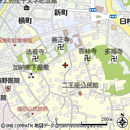 大分県臼杵市二王座162周辺の地図