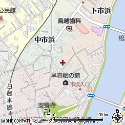 大分県臼杵市下市浜835周辺の地図