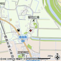 福岡県みやま市高田町徳島79周辺の地図