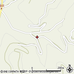 福岡県八女市立花町白木4248周辺の地図