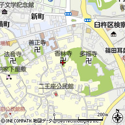 大分県臼杵市二王座186周辺の地図