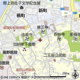 大分県臼杵市二王座155周辺の地図