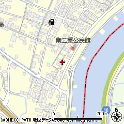 福岡県柳川市大和町中島1611周辺の地図