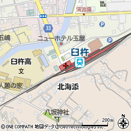 大分県臼杵市周辺の地図