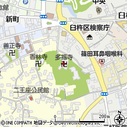 多福寺周辺の地図